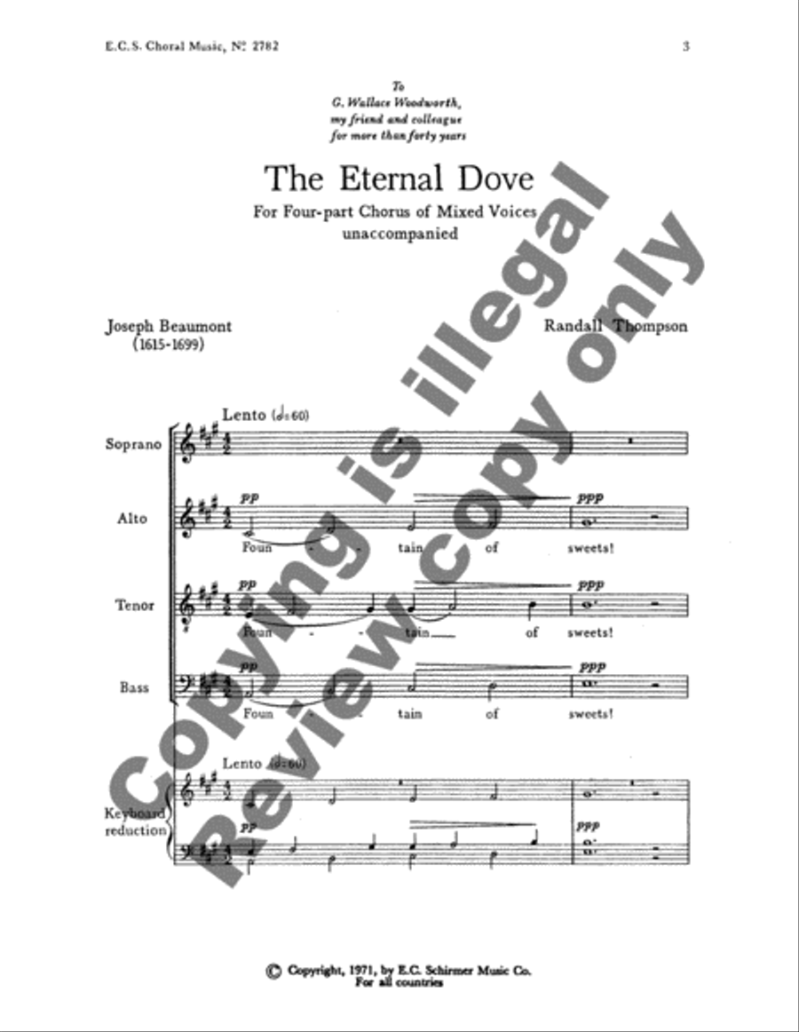 The Eternal Dove The Eternal Dove 4-Part scores gallery preview page 3