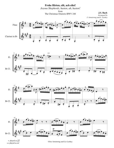 Frohe Hirten, eilt, ach eilet! from The Christmas Oratorio BWV 248
