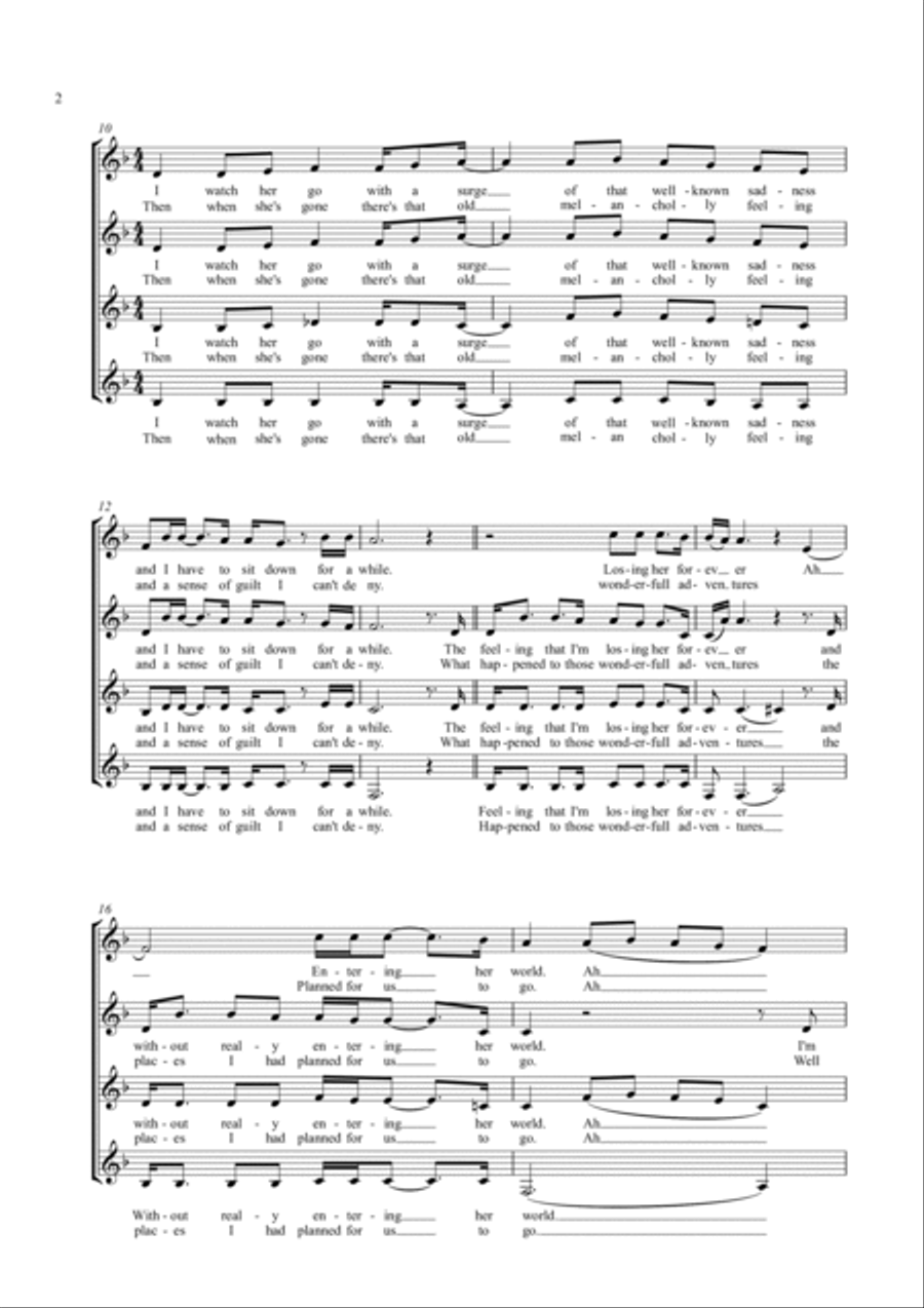 Slipping Through My Fingers SSAA scores gallery preview page 2