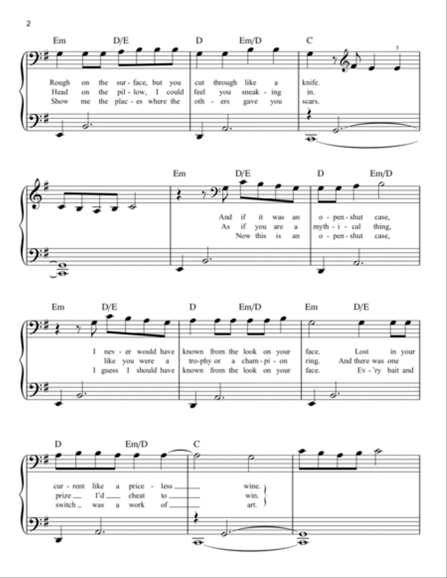 willow Easy Piano scores gallery preview page 2
