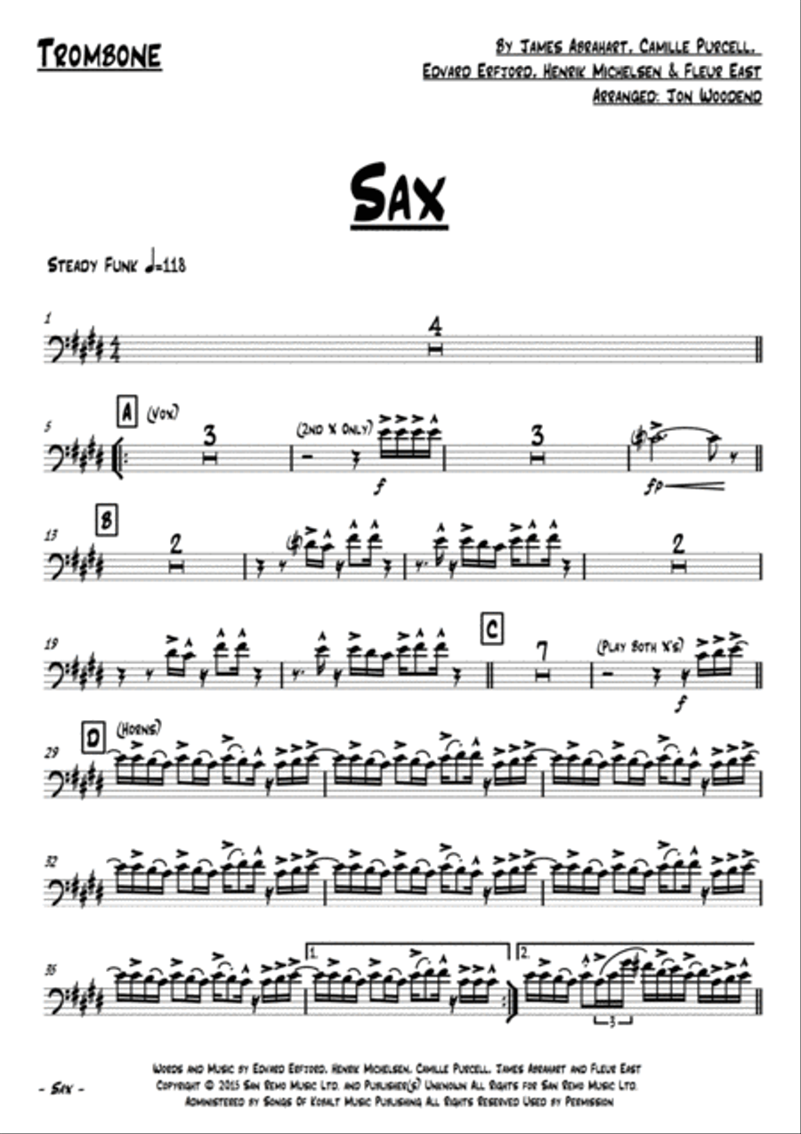 Sax Large Ensemble scores gallery preview page 2