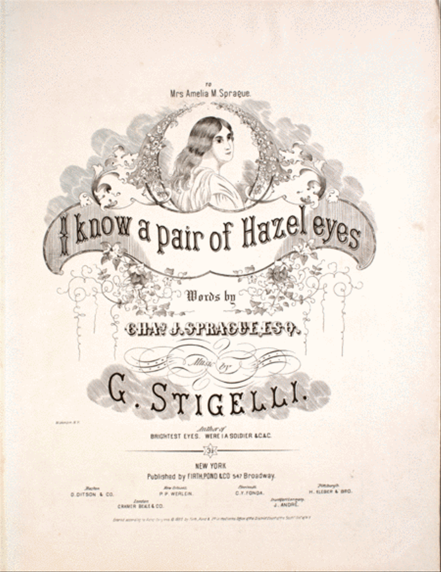 I Know a Pair of Hazel Eyes Voice scores gallery preview page 1