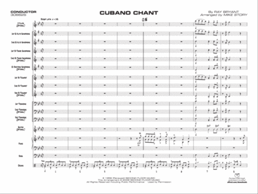 Cubano Chant Cubano Chant Jazz Ensemble scores gallery preview page 4