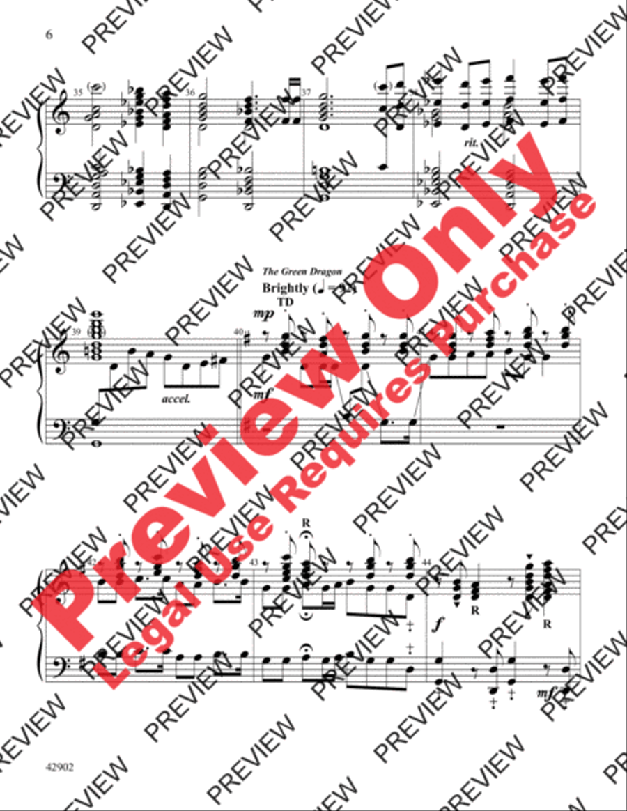 The Lord of the Rings, Themes from Handbell Choir scores gallery preview page 6