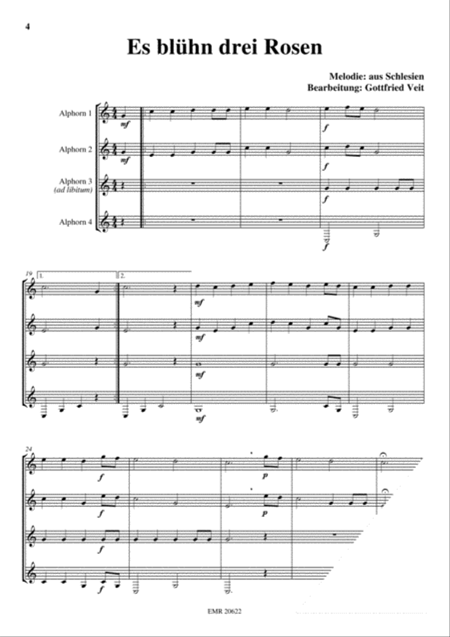 Maria, Dich Lieben Alphorn scores gallery preview page 4