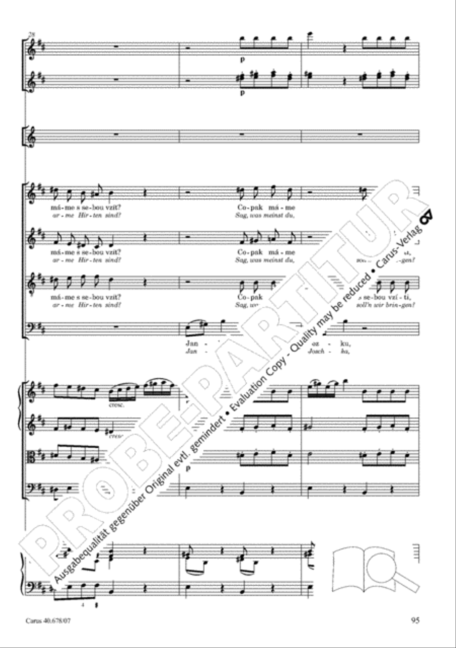Missa pastoralis bohemica 4-Part scores gallery preview page 108