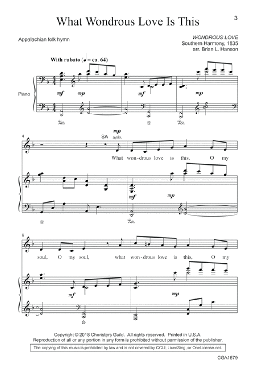 What Wondrous Love is This 4-Part scores gallery preview page 3