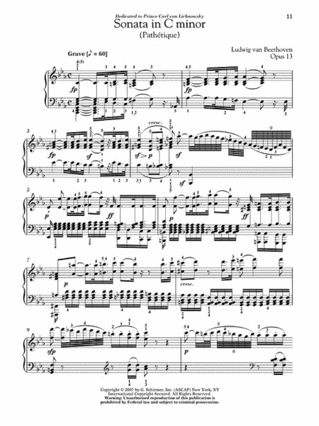 Beethoven – Sonata in C Minor, Opus 13 (“Pathétique”) image number null