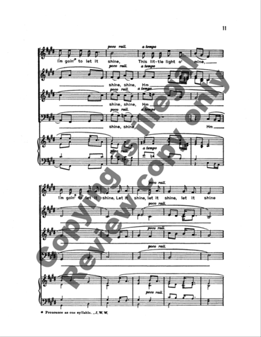 A Heritage of Spirituals A Heritage of Spirituals 4-Part scores gallery preview page 11