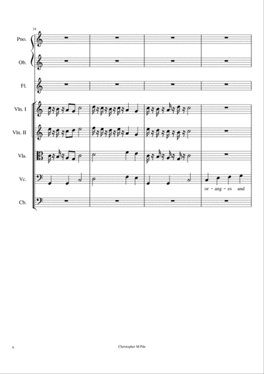 Melodia de Suzzana Small Ensemble scores gallery preview page 6