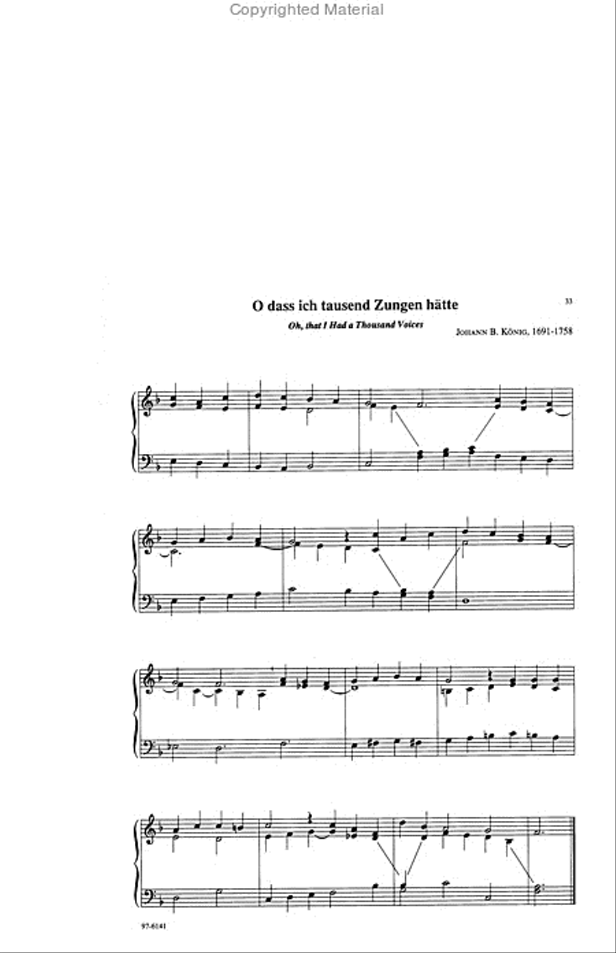 Easy Hymn Accompaniments for Organ or Piano Organ scores gallery preview page 13
