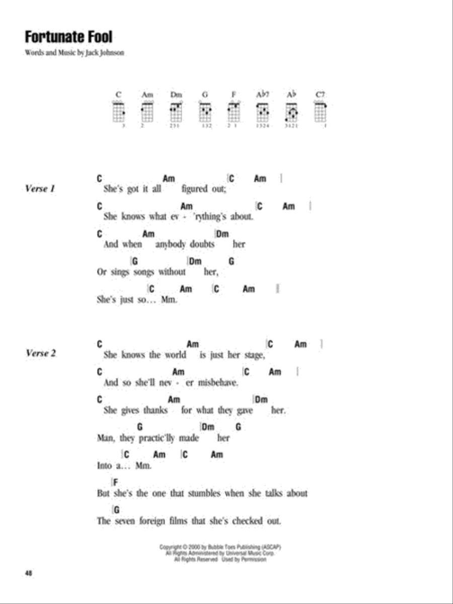 Jack Johnson – Strum & Sing Ukulele scores gallery preview page 5