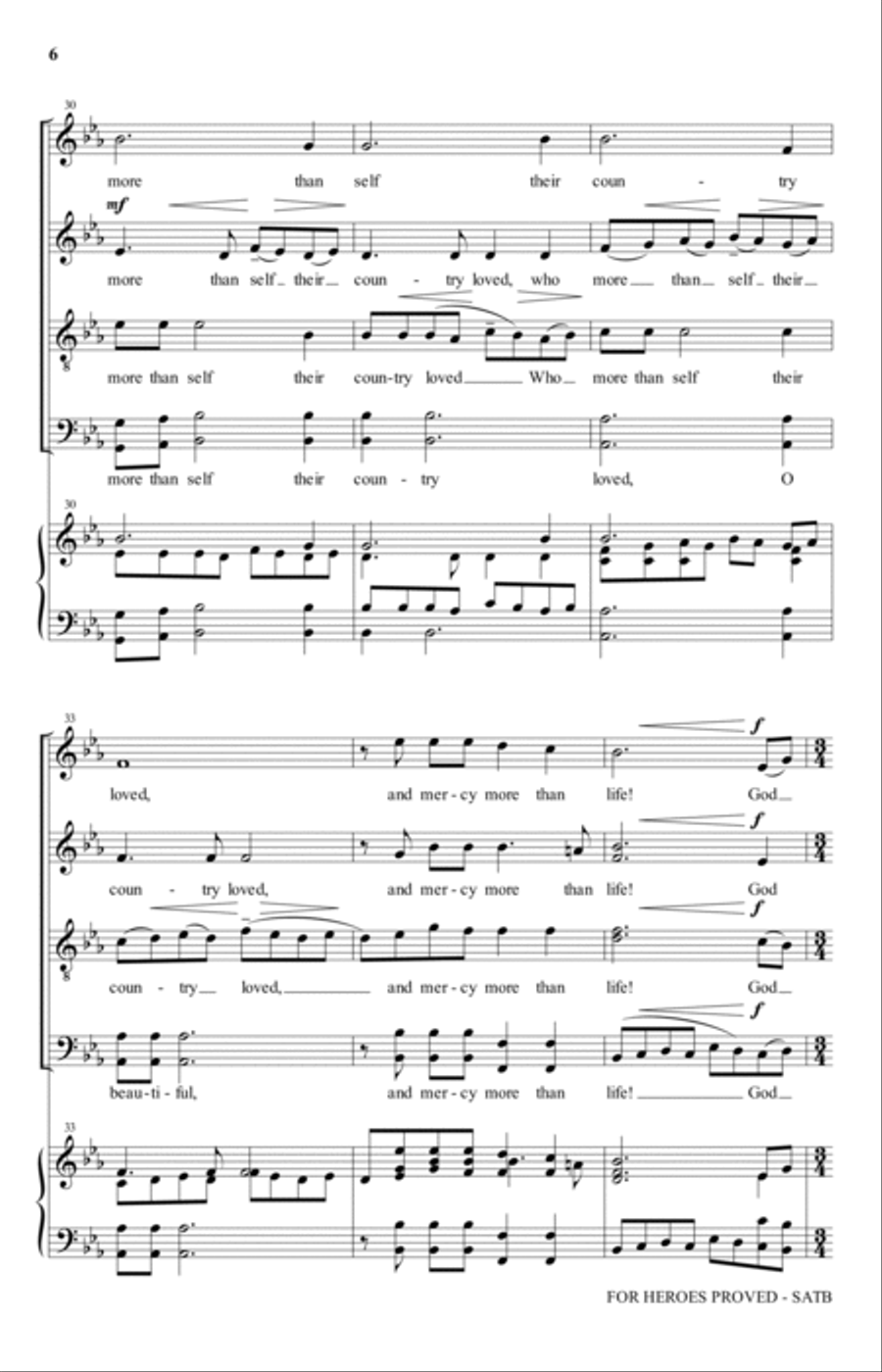 For Heroes Proved For Heroes Proved 4-Part scores gallery preview page 5