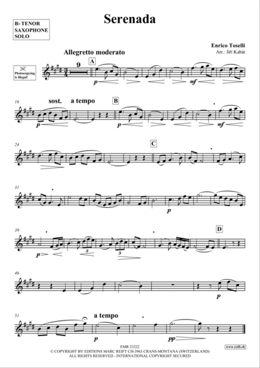 Serenada Serenada Tenor Saxophone scores gallery preview page 2