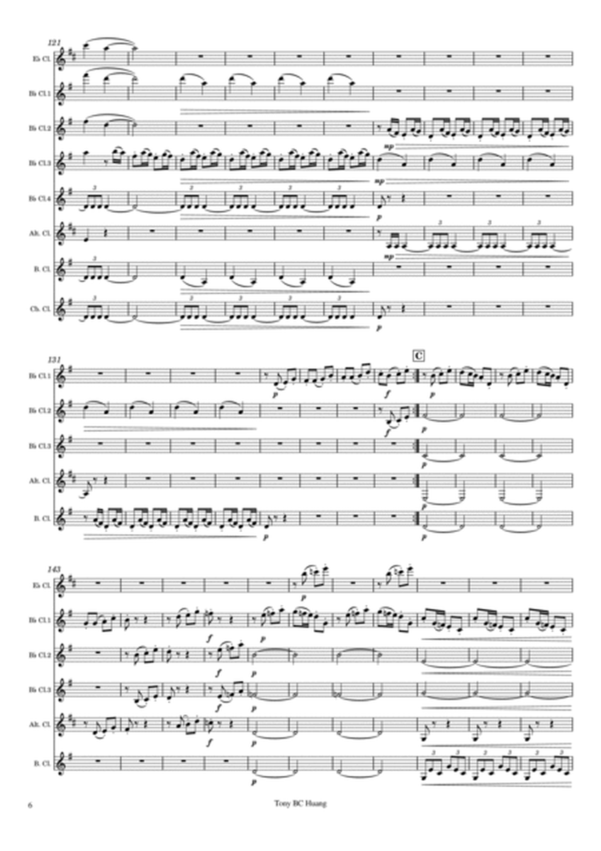 Symphony No.6, Op.68, "Pastorale" for Clarinet Octet