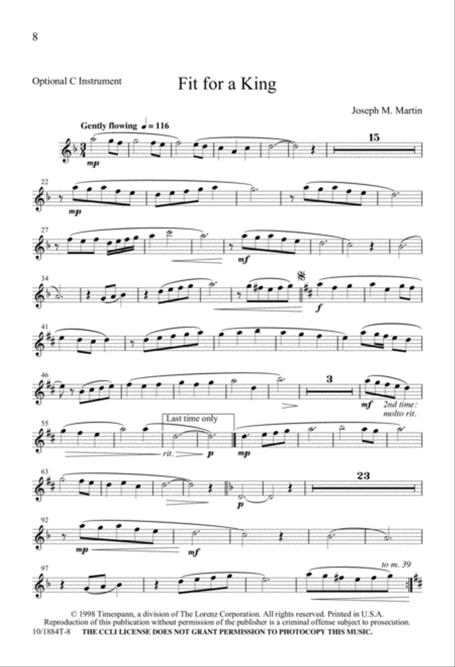 Fit For a King 4-Part scores gallery preview page 8