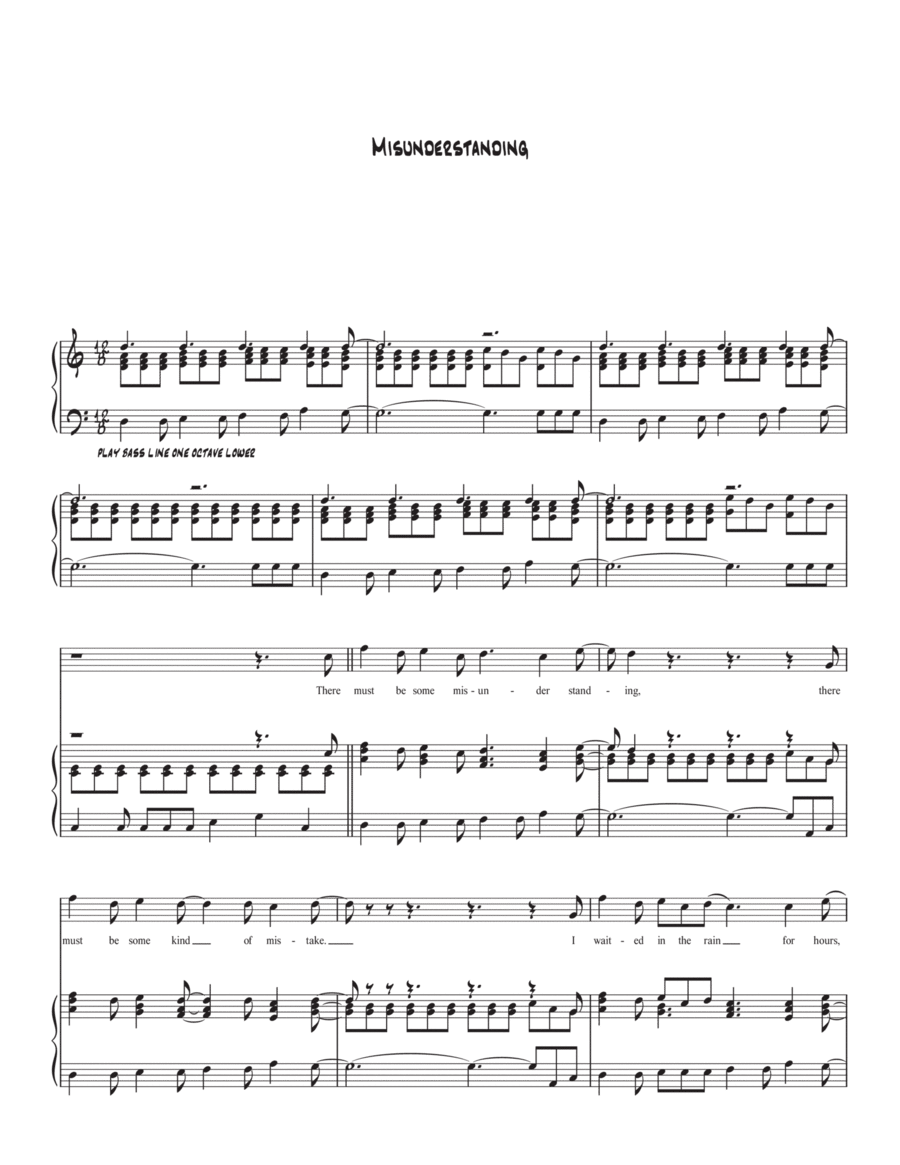 Misunderstanding Voice scores gallery preview page 1