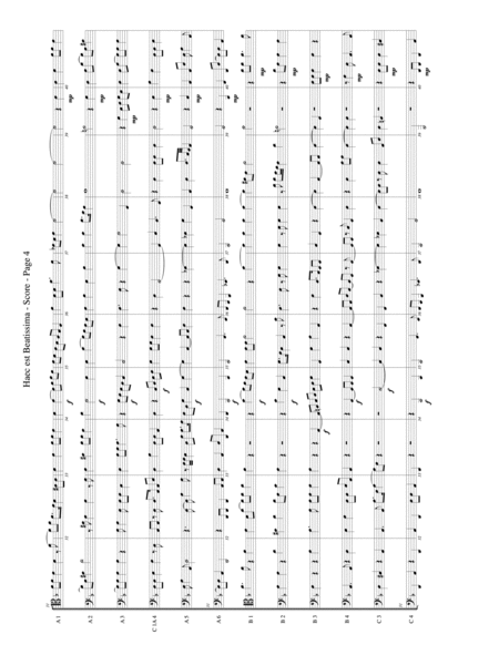 Haec est Beatissima for Trombone or Low Brass Duodectet (12 Part Ensemble) image number null