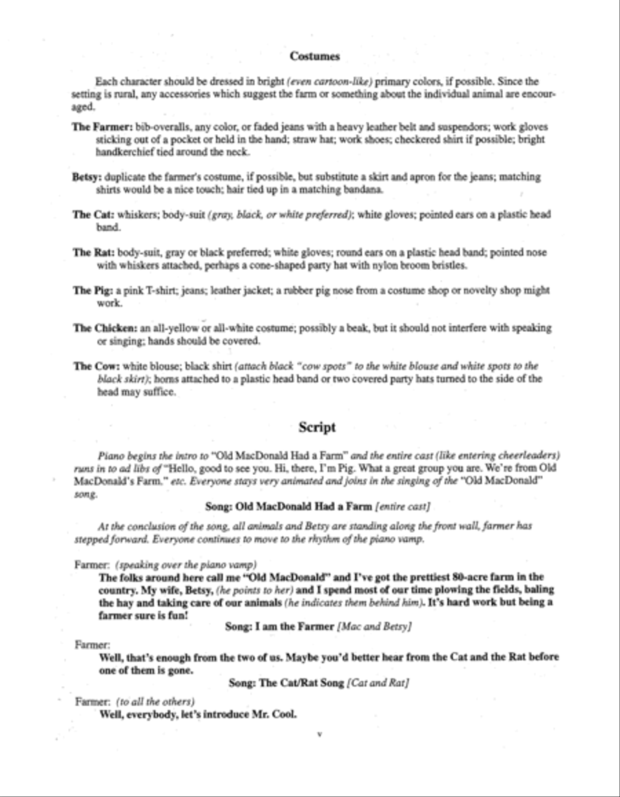 A Backpack Opera: Old MacDonald Had A Farm (Performance Pack) Choir scores gallery preview page 11