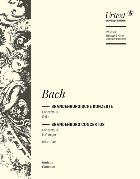 Brandenburg Concerto No. 3 in G major BWV 1048 by Johann Sebastian Bach Orchestra - Sheet Music