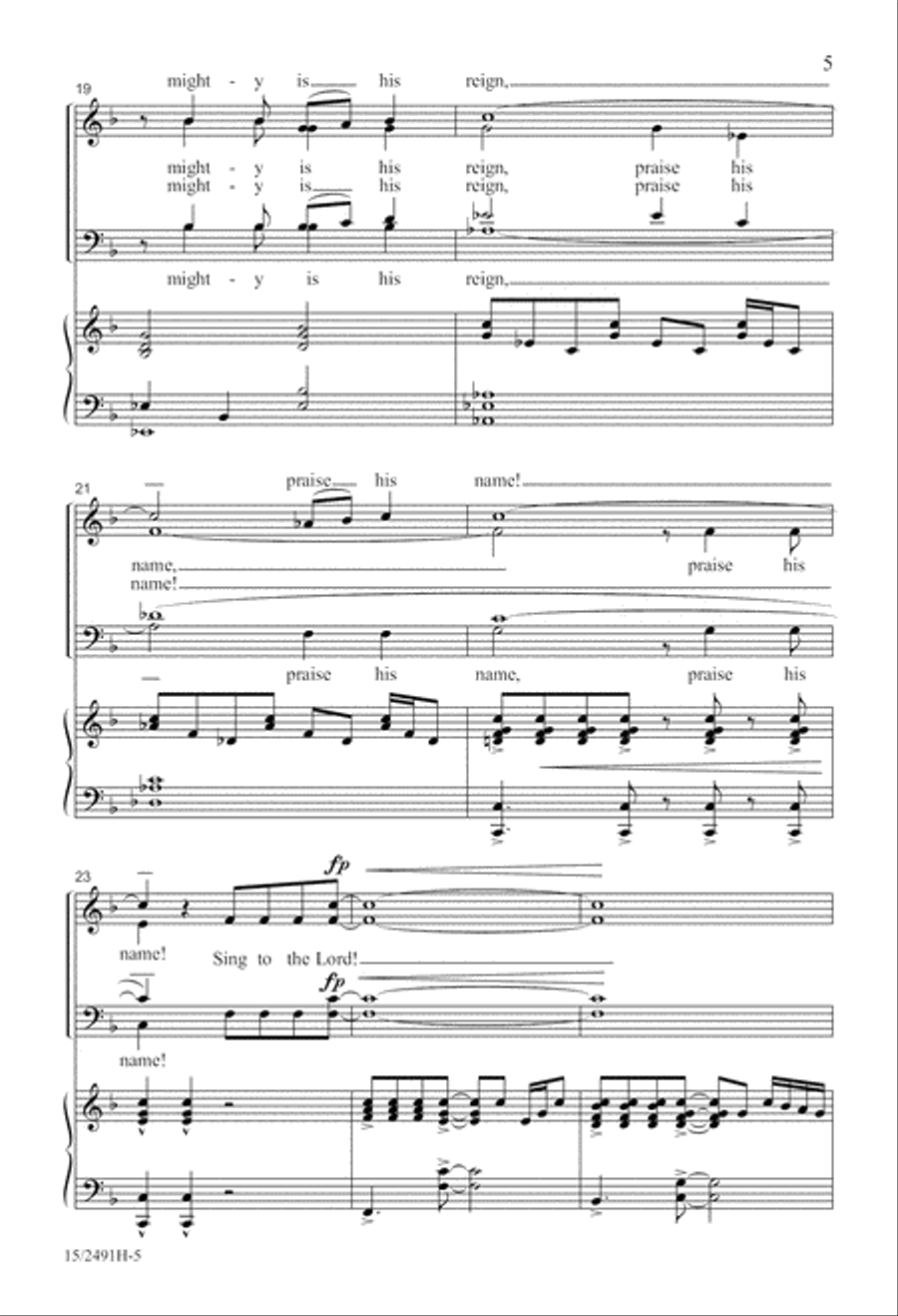 O Clap Your Hands O Clap Your Hands 4-Part scores gallery preview page 6