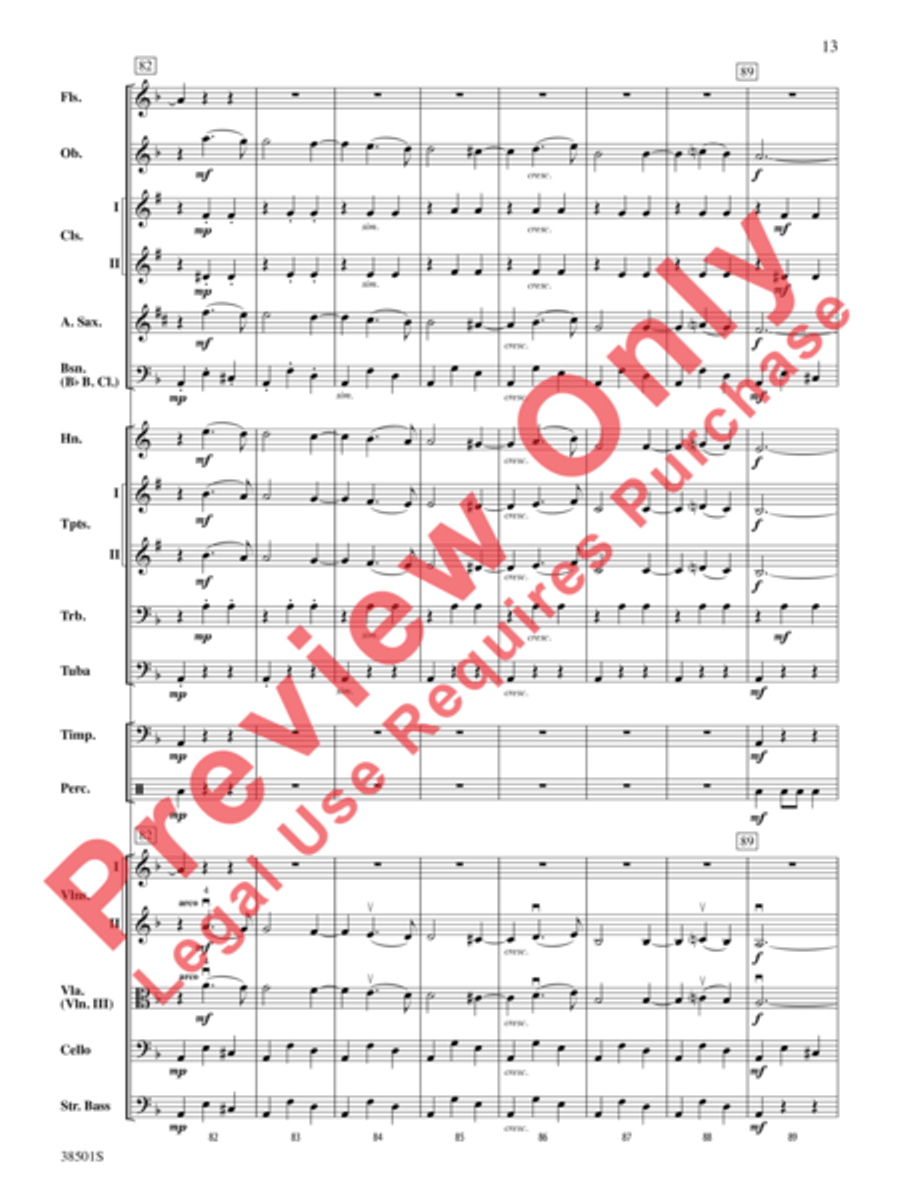 Aragonaise from Carmen Full Orchestra scores gallery preview page 14