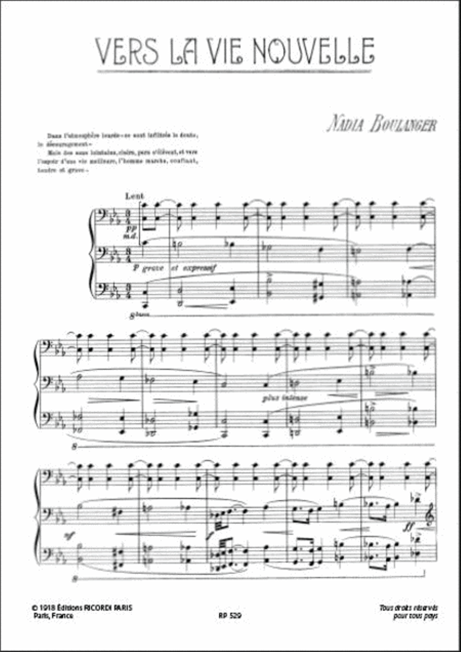 Vers La Vie Nouvelle Piano Solo scores gallery preview page 2