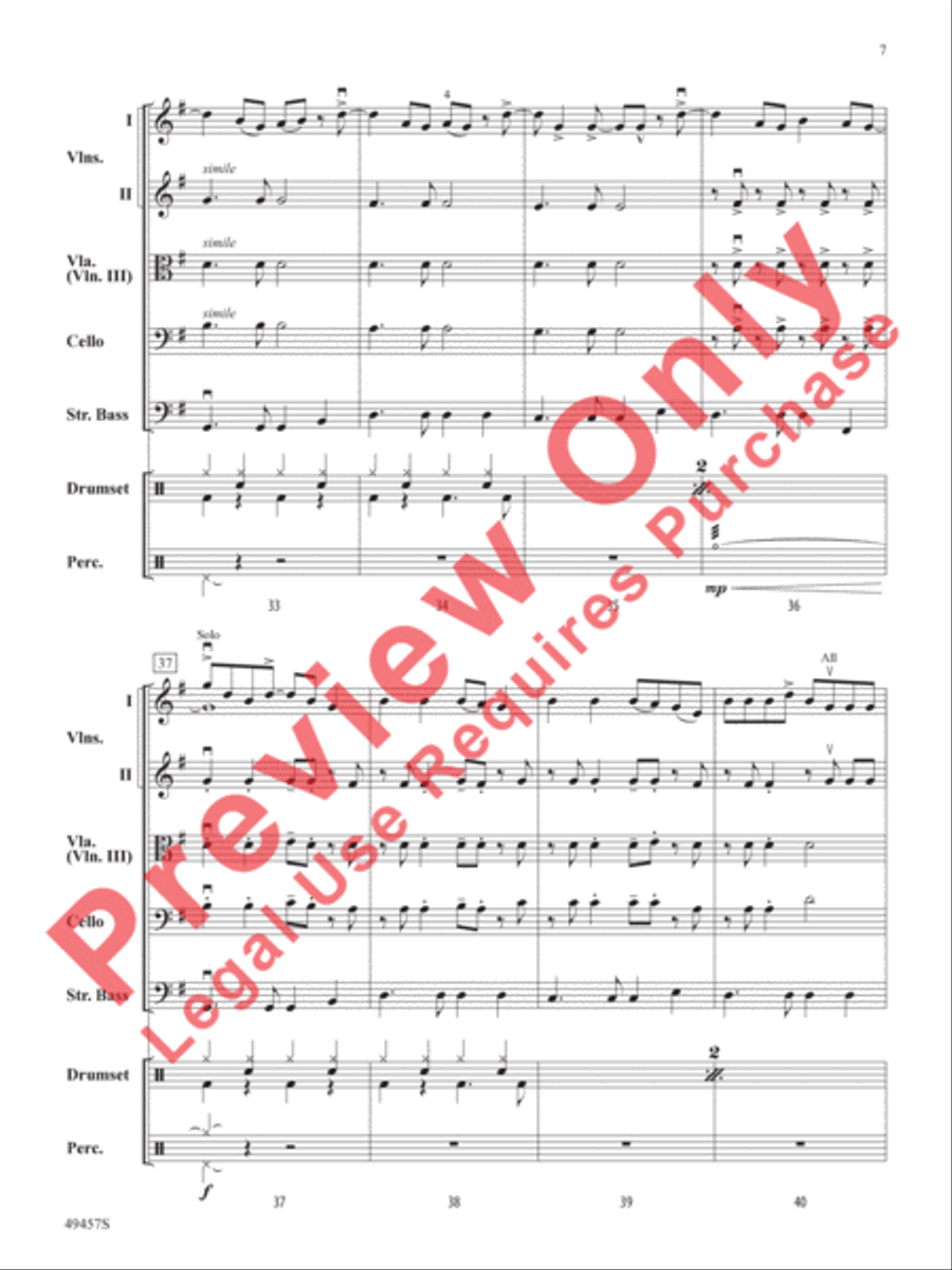 She Had Me at Heads Carolina String Orchestra scores gallery preview page 8