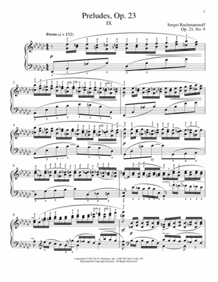 Prelude In E-Flat Minor, Op. 23, No. 9