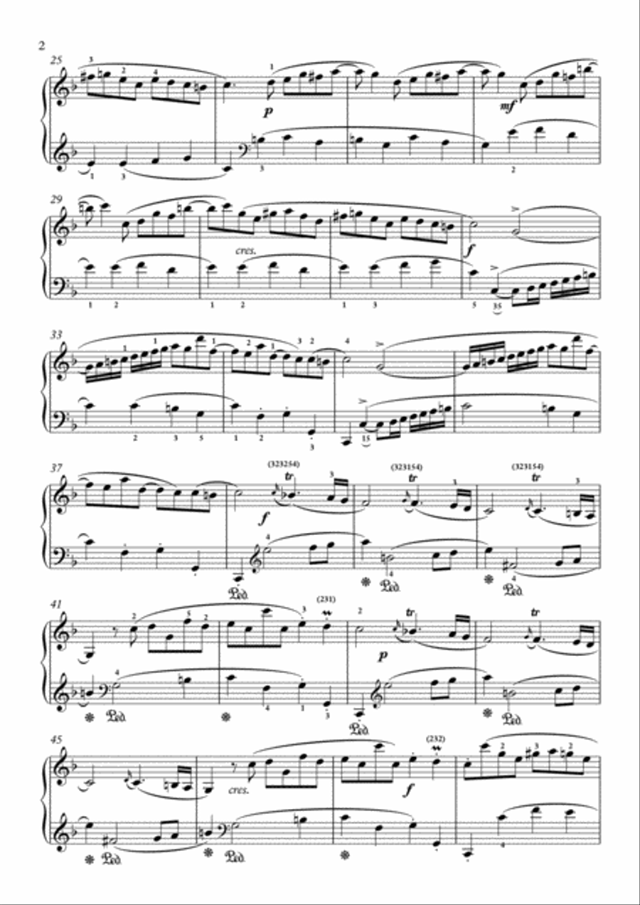 Scarlatti-Sonata in F-Major L.435 K.482(piano) Piano Solo scores gallery preview page 3