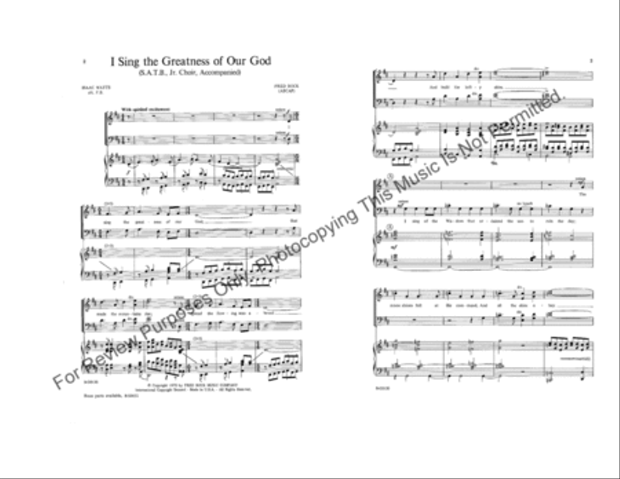 I Sing the Greatness of Our God Trombone scores gallery preview page 2