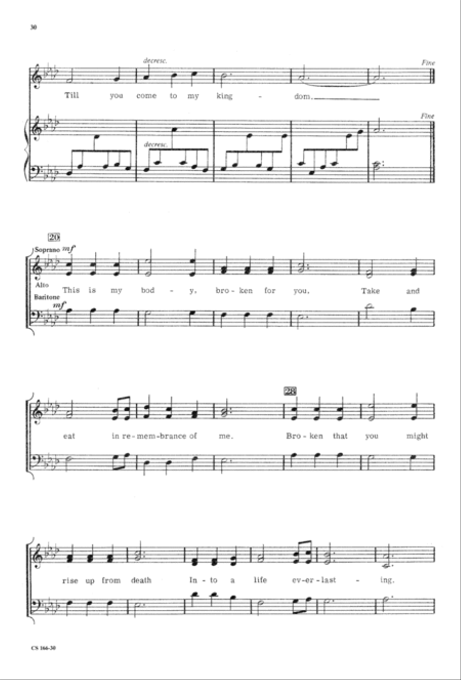 Sacred Anthem Book Sacred Anthem Book 3-Part scores gallery preview page 32