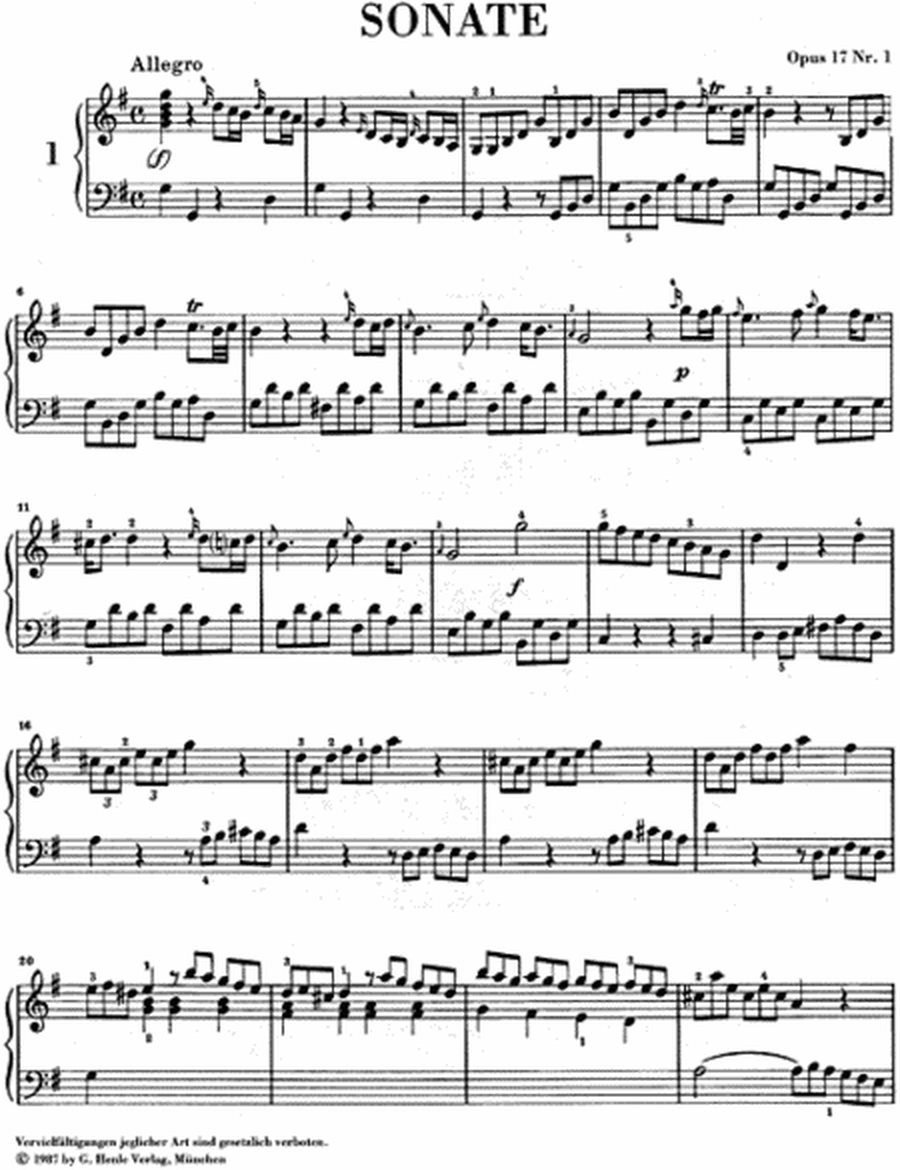 Piano Sonatas – Volume II, Op. 17