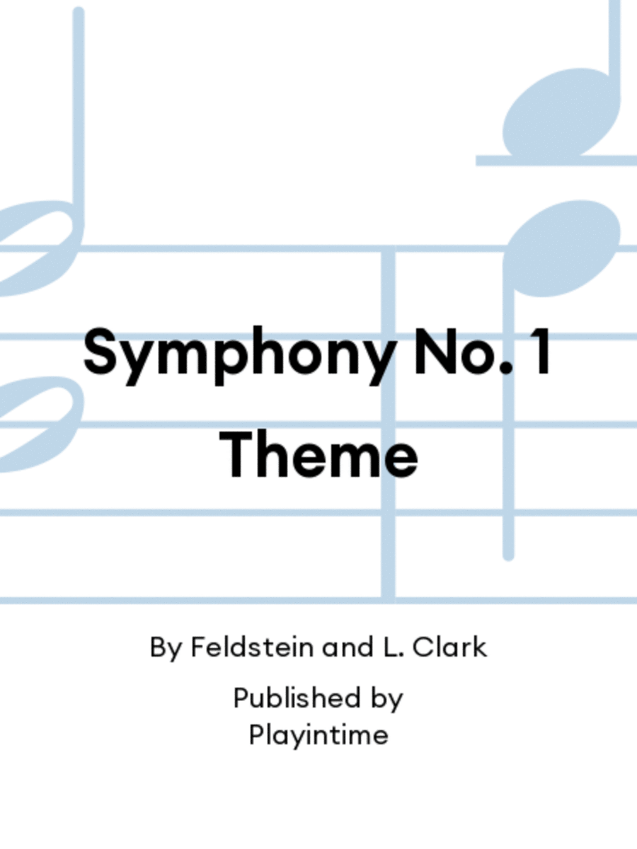 Symphony No. 1 Theme Symphony No. 1 Theme Concert Band scores gallery preview page 1