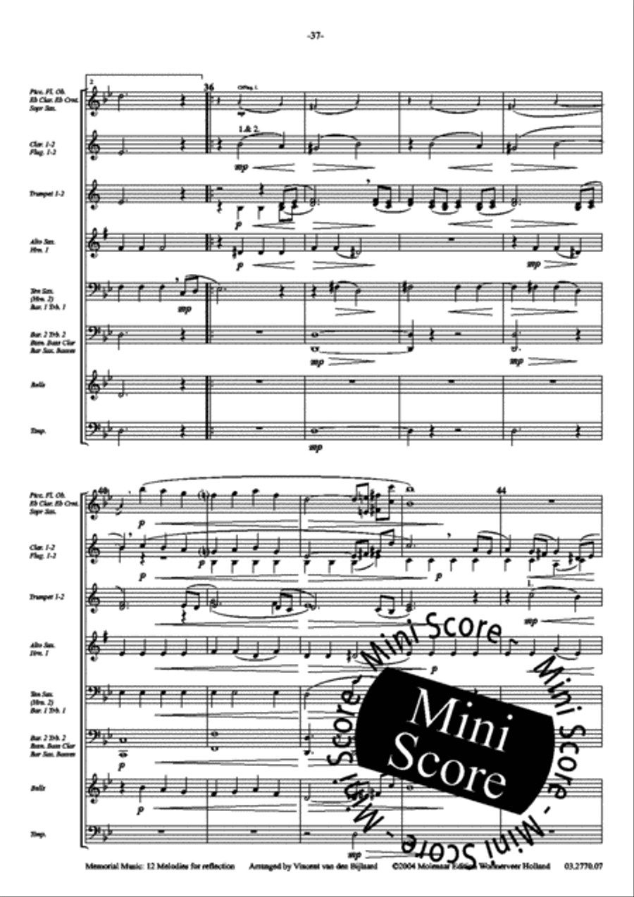 Memorial Music Fanfare Band scores gallery preview page 39