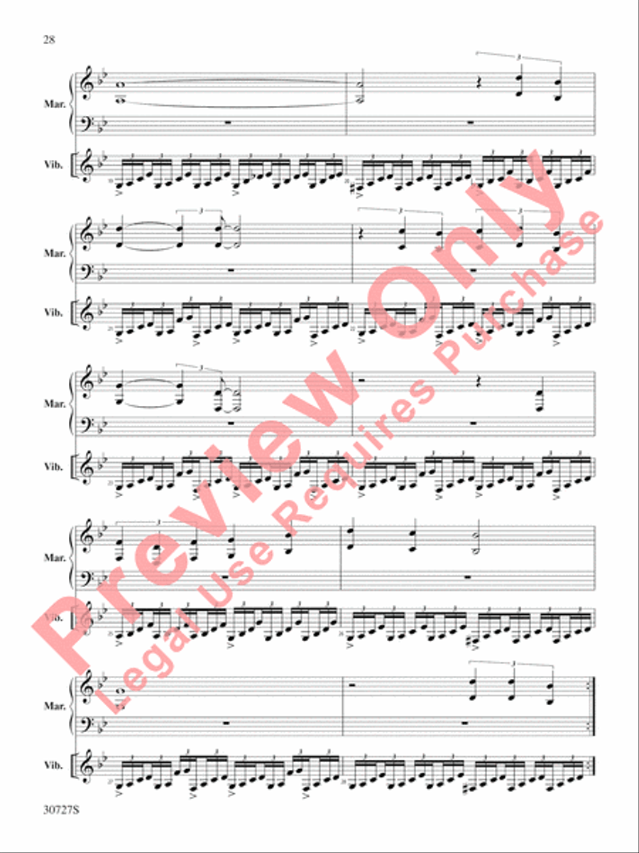 The Gershwin Mallet Collection Percussion scores gallery preview page 29
