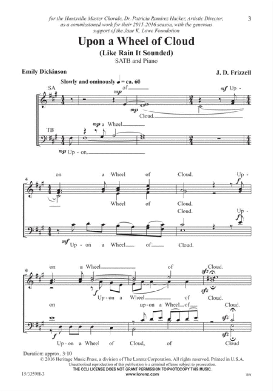 Upon a Wheel of Cloud 4-Part scores gallery preview page 2