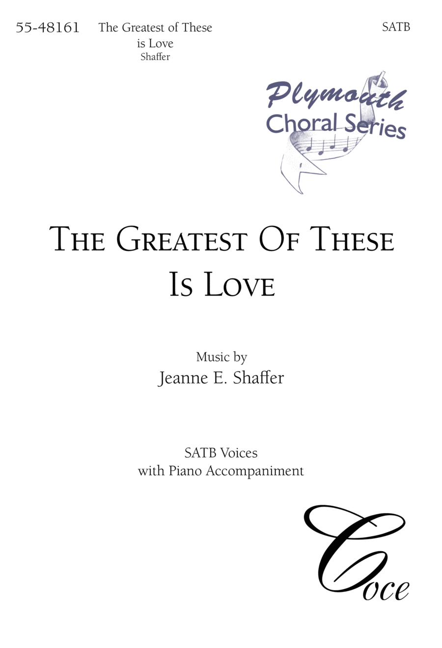 The Greatest of These is Love 4-Part scores gallery preview page 1