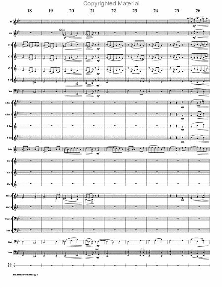 The Maid of the Mist Concert Band scores gallery preview page 7