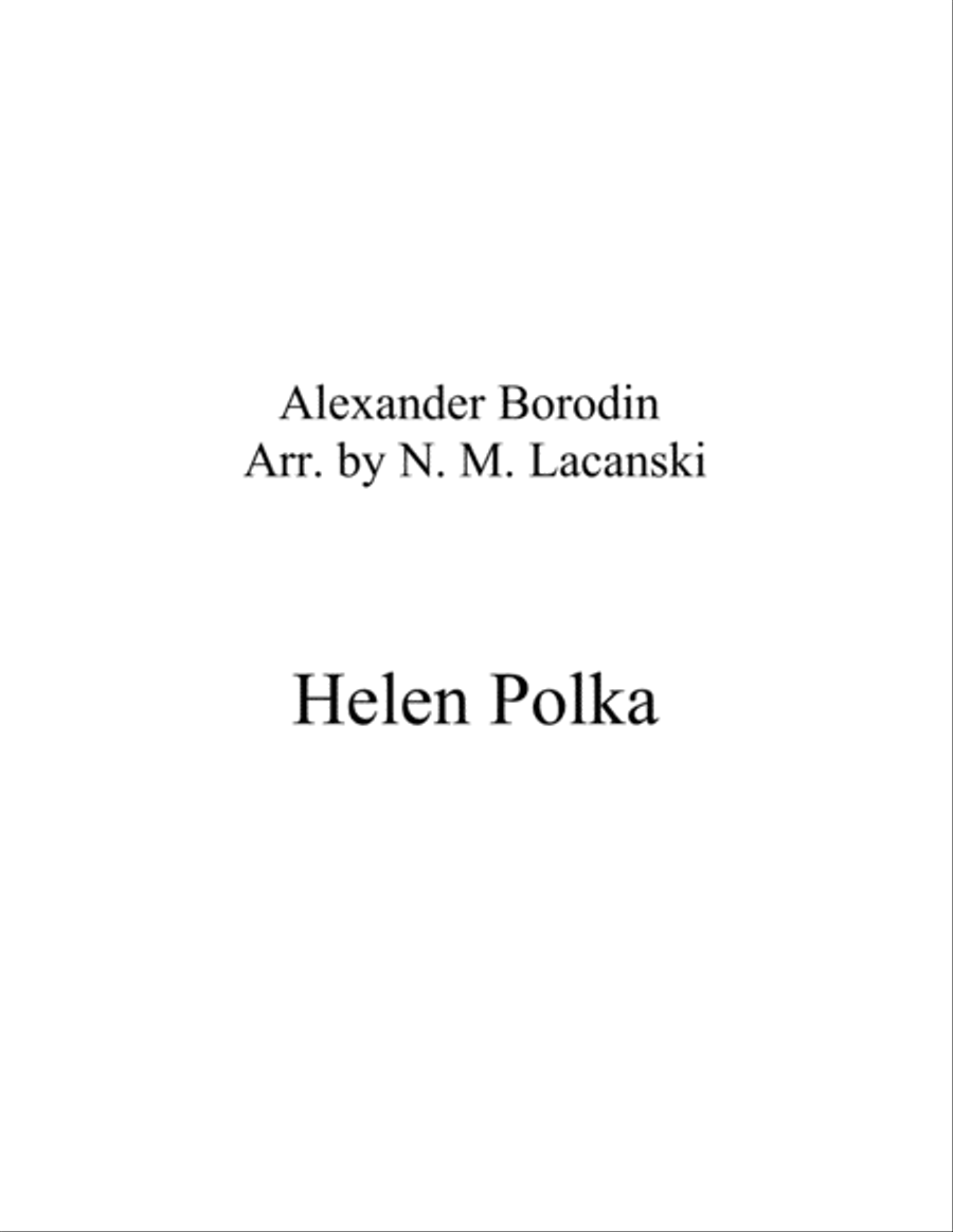Helen Polka Trumpet Solo scores gallery preview page 1