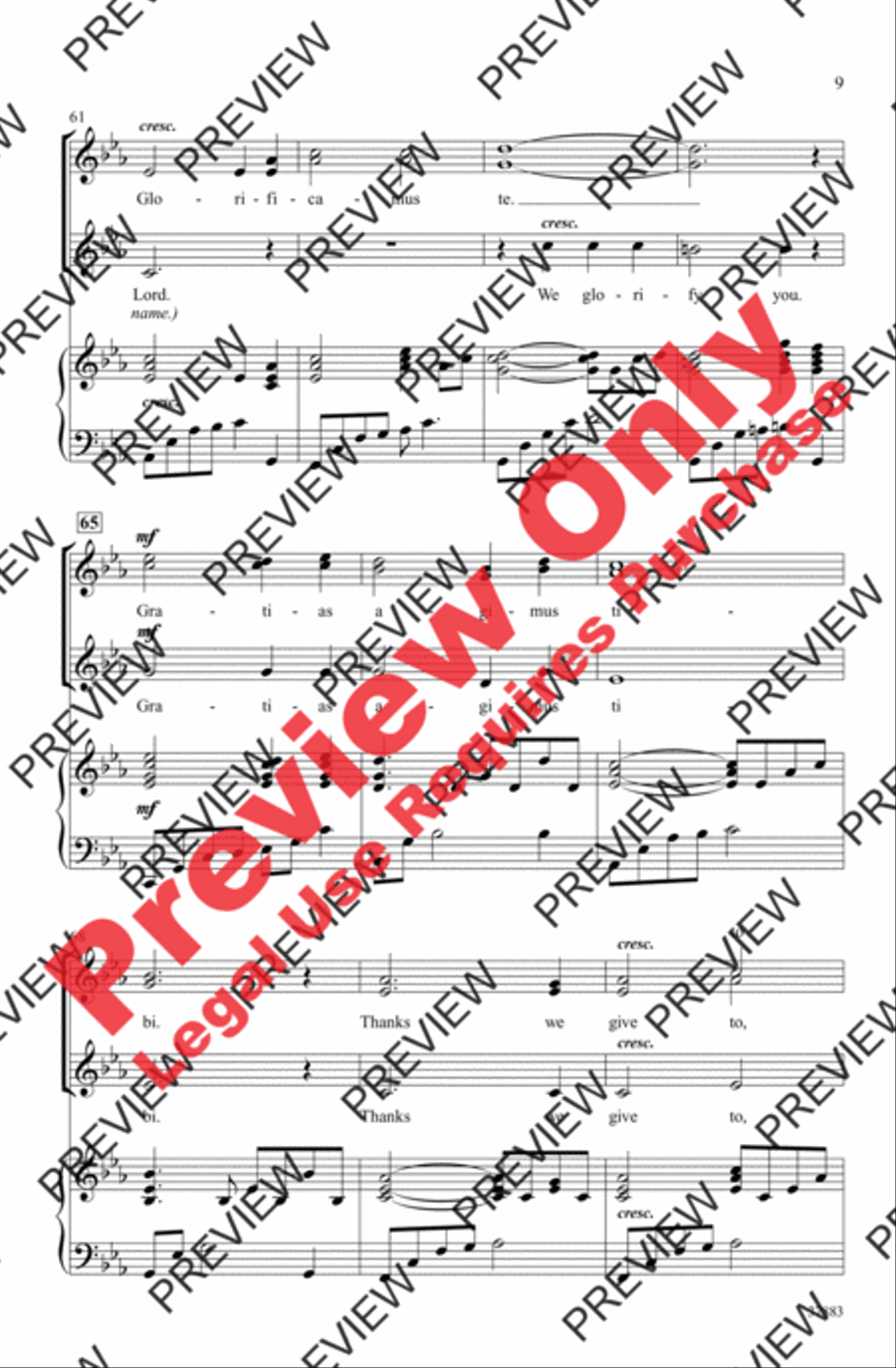Laudamus Te Women's Choir scores gallery preview page 9
