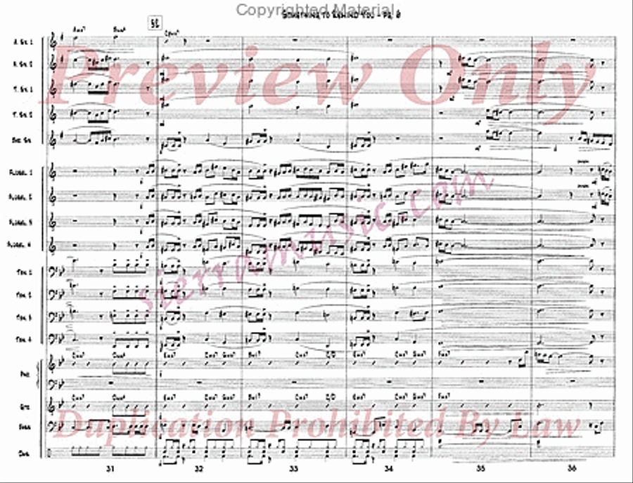Something To Remind You Something To Remind You Big Band scores gallery preview page 7