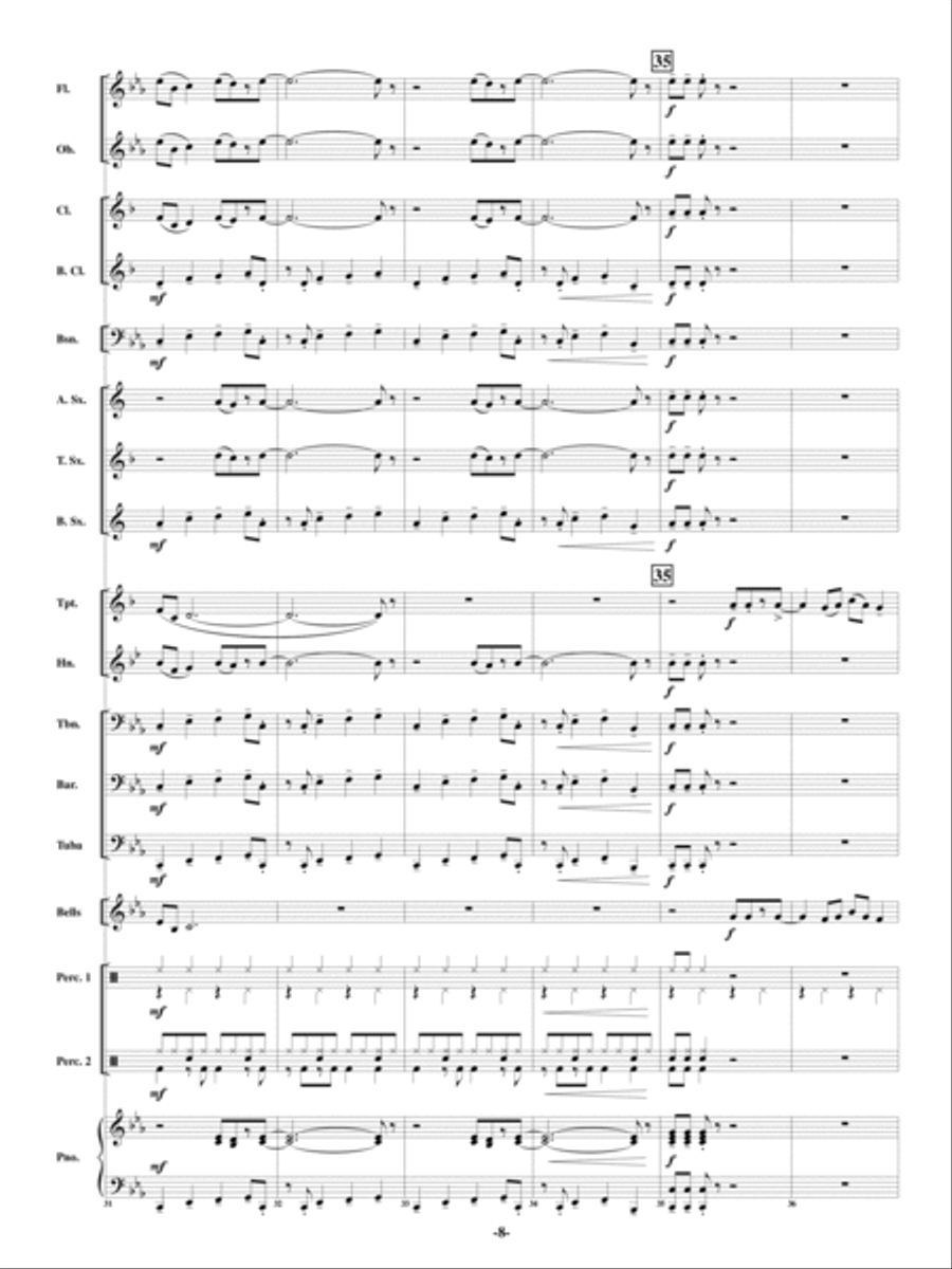 Chillaxin' Chillaxin' Concert Band scores gallery preview page 7