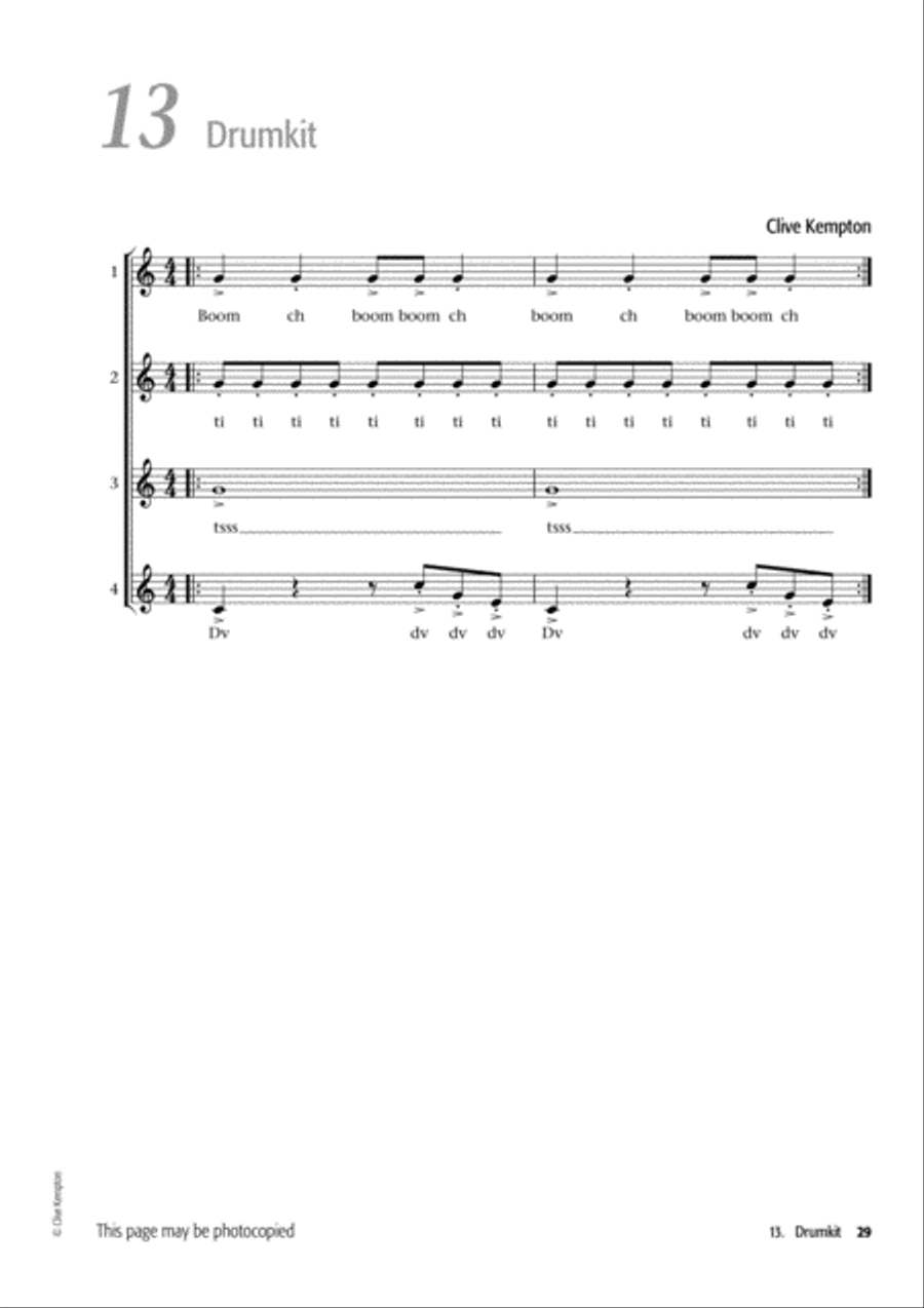 Voiceworks 1 4-Part scores gallery preview page 4