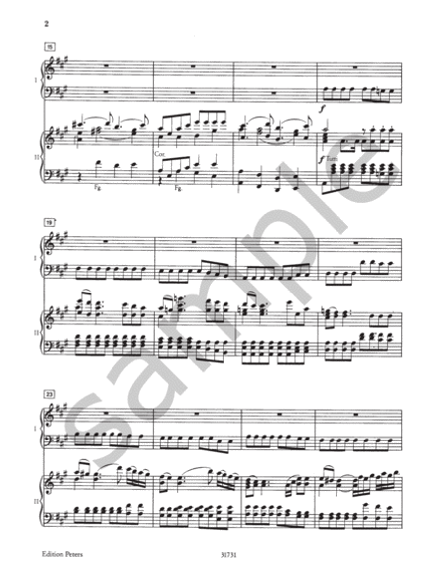 Piano Concerto No. 23 in A K488 (Edition for Piano Solo scores gallery preview page 4