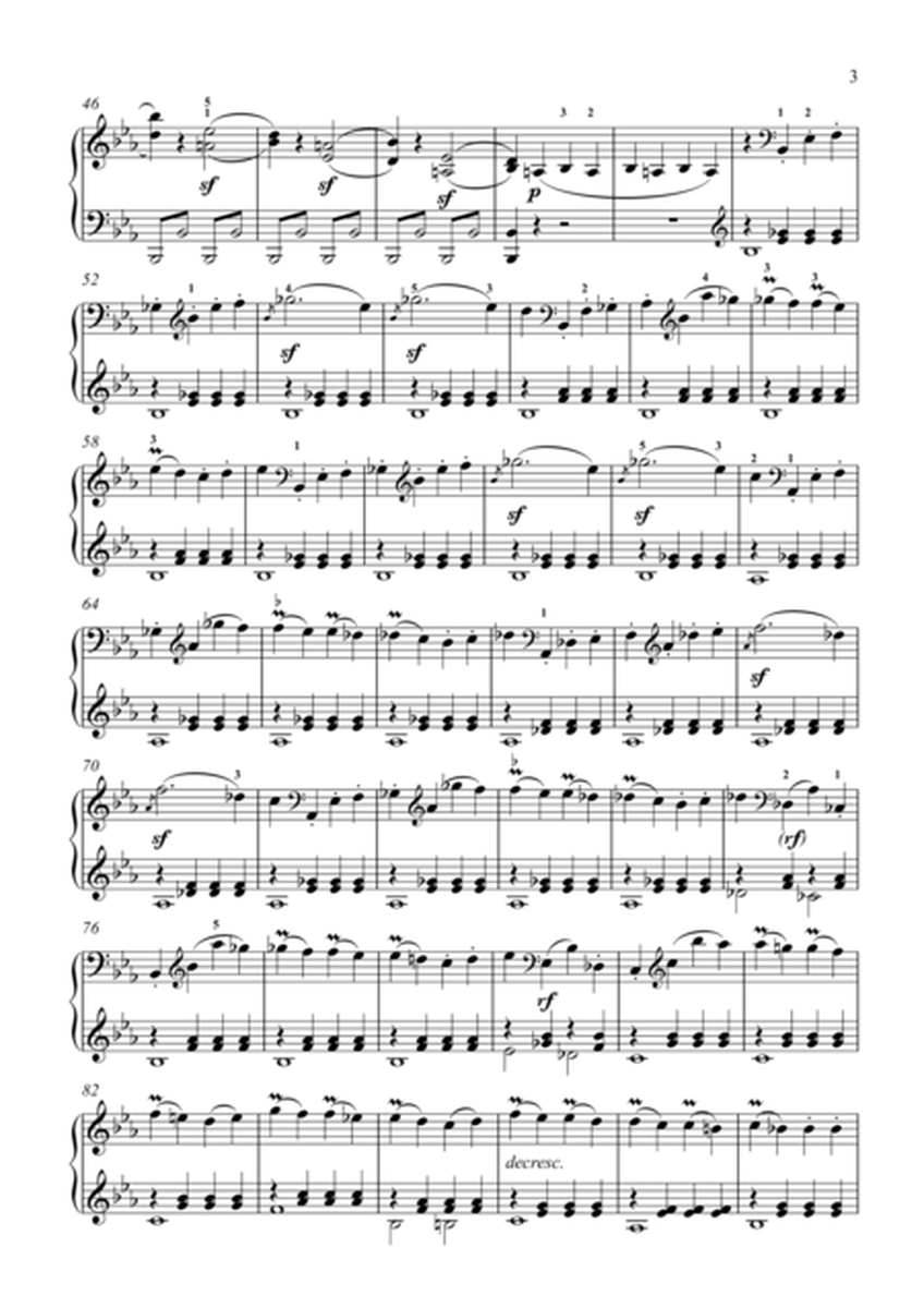 Ludwig van Beethoven's Piano Sonata No. 8 in C minor, Op. 13  1&2&3