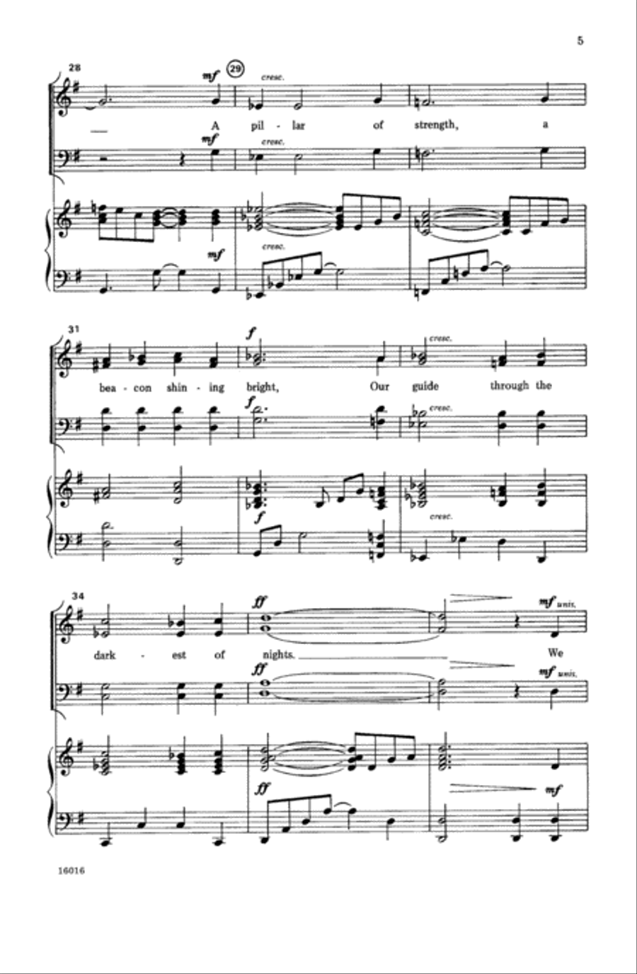 We Gather Together 4-Part scores gallery preview page 5