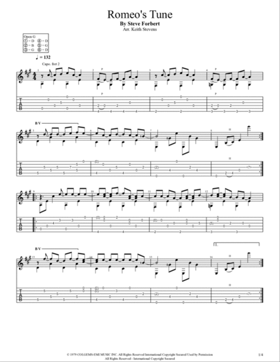 Romeo's Tune Guitar Solo scores gallery preview page 2