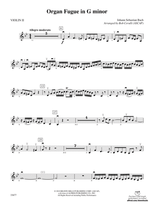 Organ Fugue in G Minor: 2nd Violin
