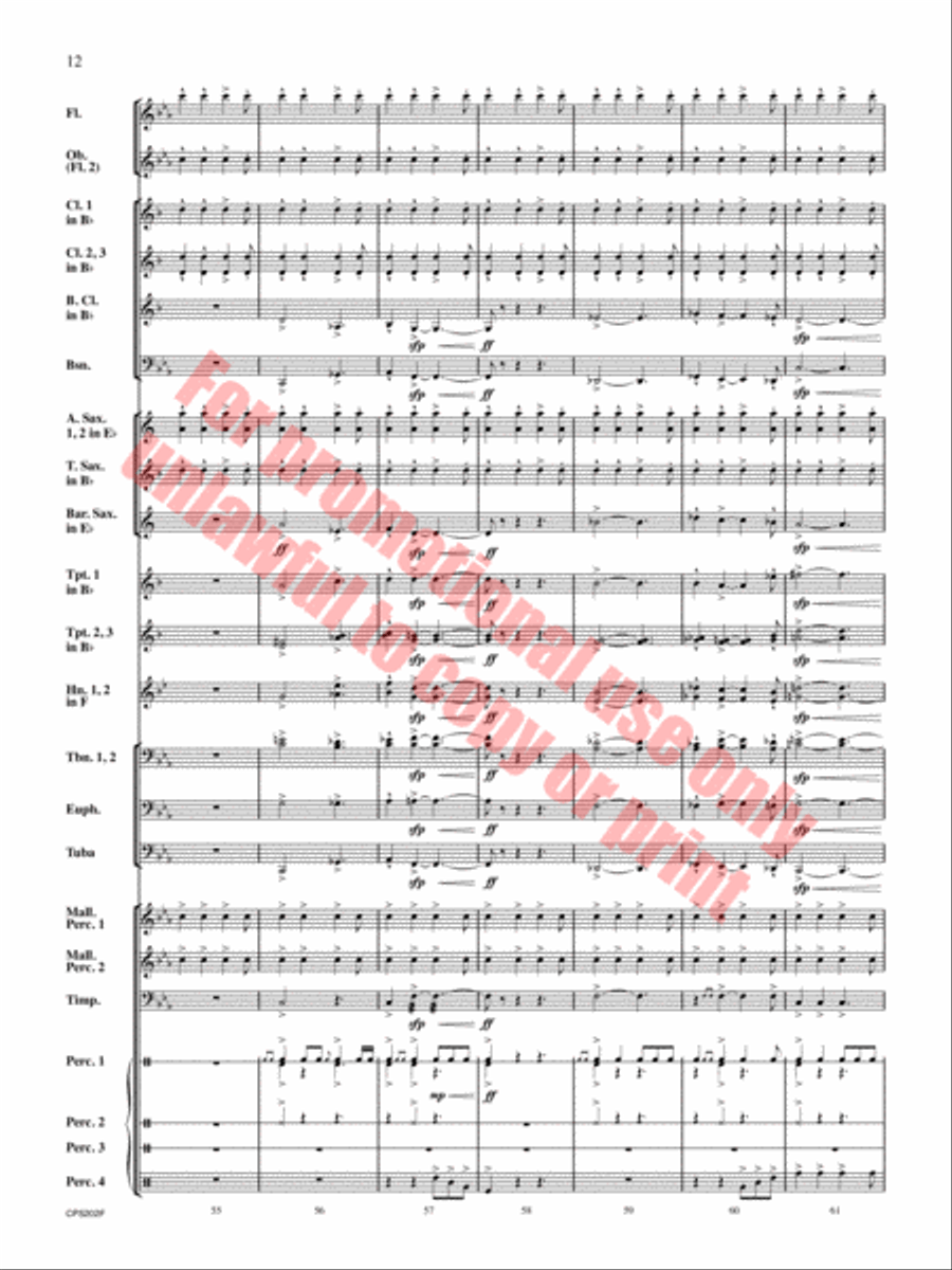 Brain Waves Concert Band scores gallery preview page 13